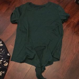 Green shirt